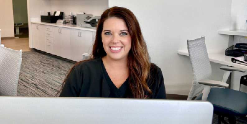 staff at desk